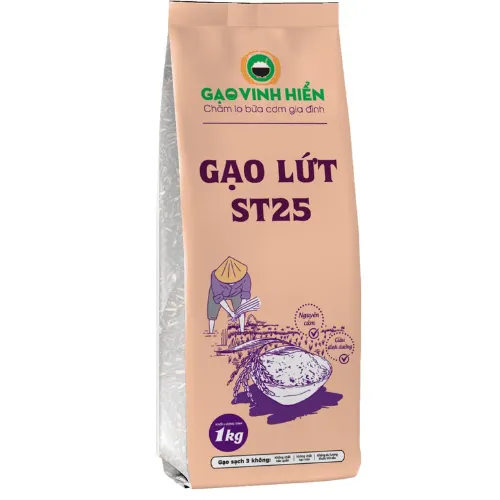 Gạo Lứt Thơm ST25 túi 1KG Vinh Hiển
